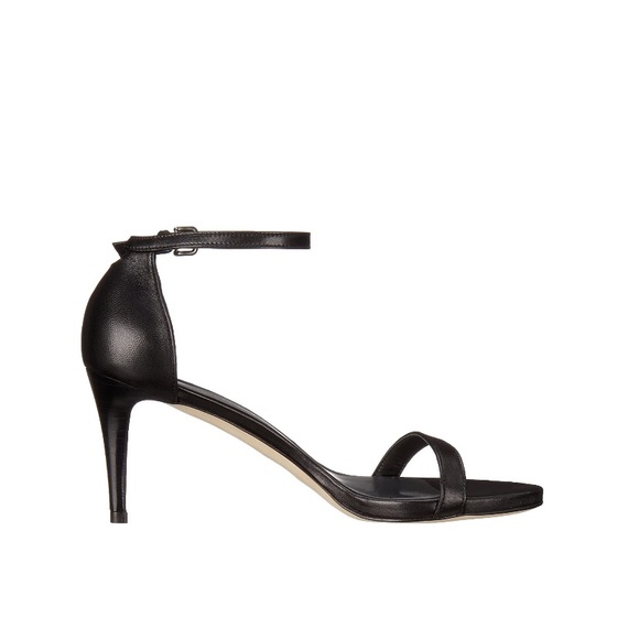 Stuart Weitzman Nunaked Heeled Sandal in Black - Picture 2 of 12